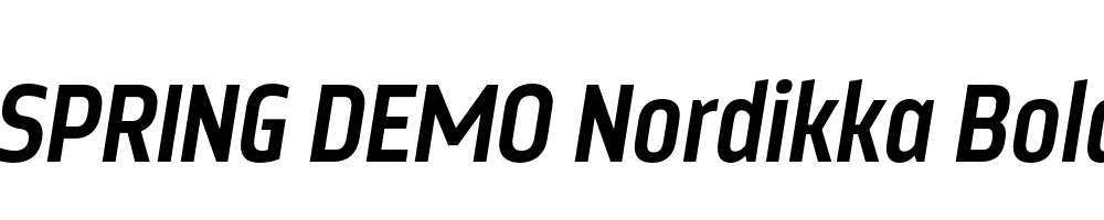  DEMO Nordikka Bold Italic