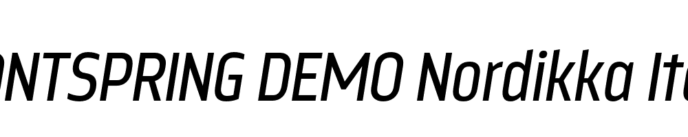  DEMO Nordikka Italic