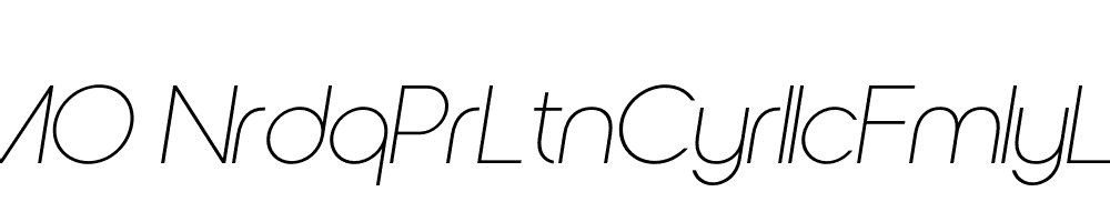 FSP DEMO NrdqPrLtnCyrllcFmlyLght Italic