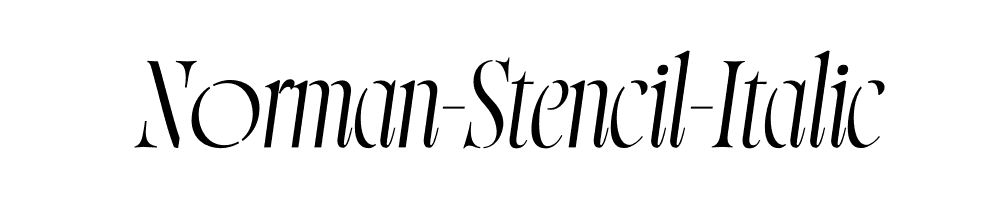 Norman-Stencil-Italic