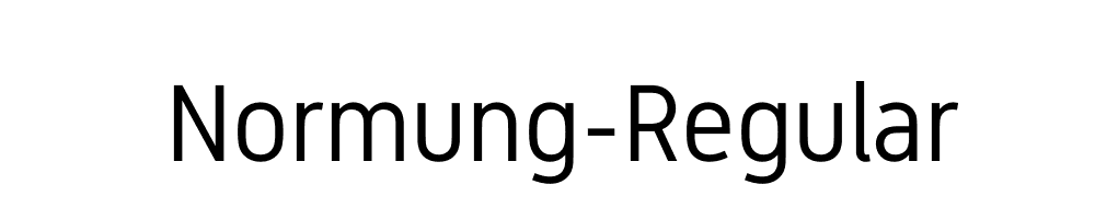 Normung-Regular