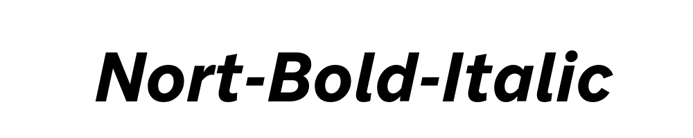 Nort-Bold-Italic