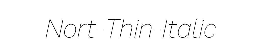 Nort-Thin-Italic