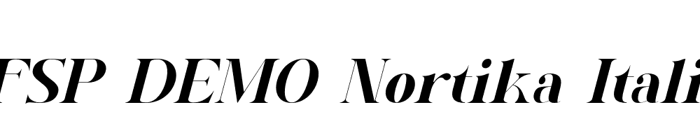 FSP DEMO Nortika Italic