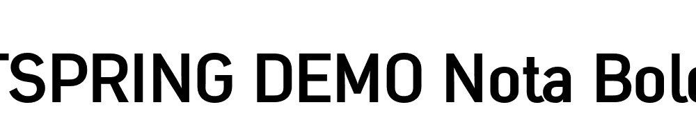  DEMO Nota Bold Bold