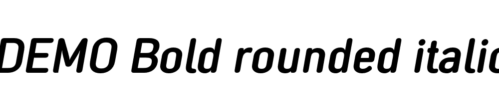 FSP DEMO Bold rounded italic Bold