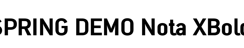  DEMO Nota XBold XBold