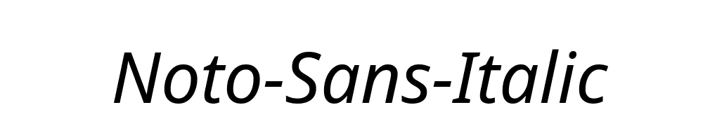 Noto-Sans-Italic