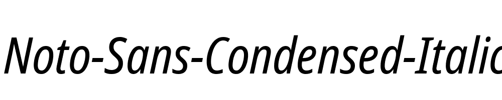 Noto-Sans-Condensed-Italic