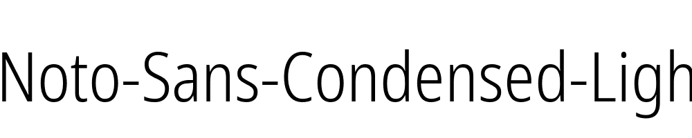 Noto-Sans-Condensed-Light