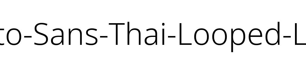 Noto-Sans-Thai-Looped-Light