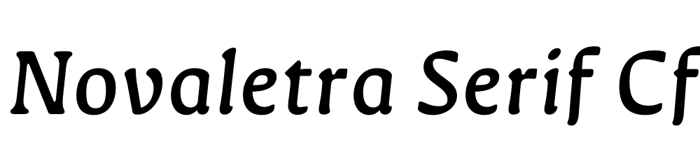 Novaletra Serif Cf