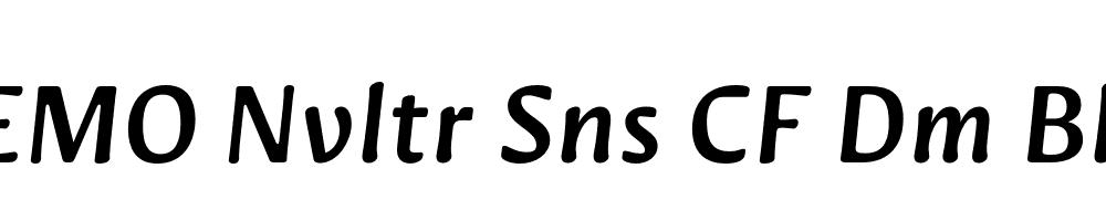 FSP DEMO Nvltr Sns CF Dm Bld Italic