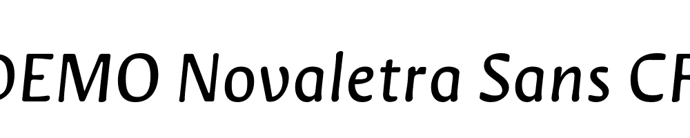 FSP DEMO Novaletra Sans CF Italic