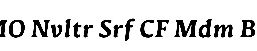 FSP DEMO Nvltr Srf CF Mdm Bold Italic