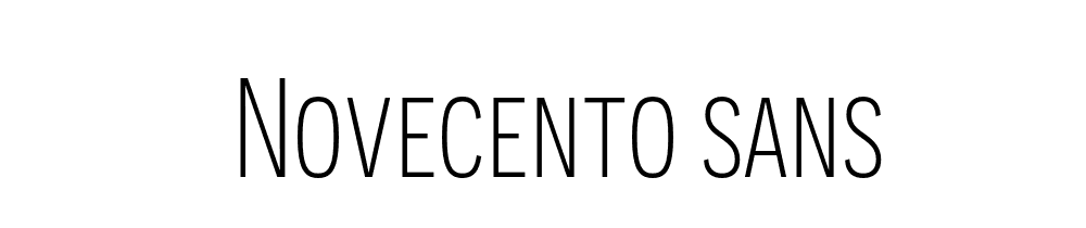 Novecento Sans