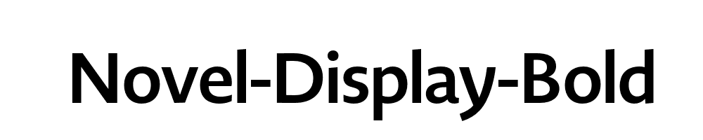 Novel-Display-Bold