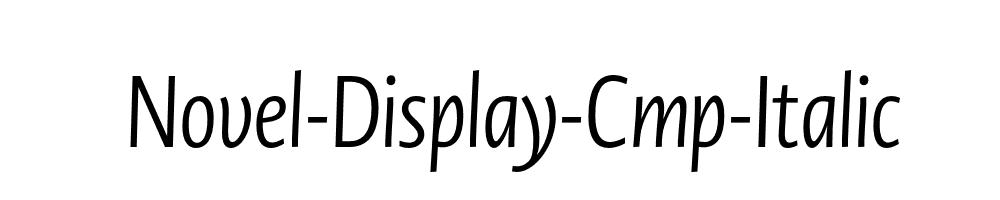 Novel-Display-Cmp-Italic