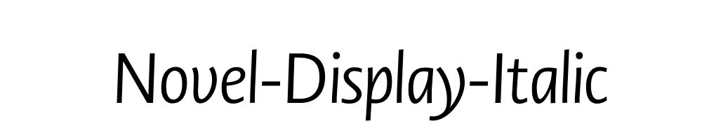 Novel-Display-Italic