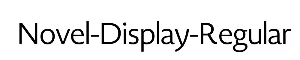 Novel-Display-Regular