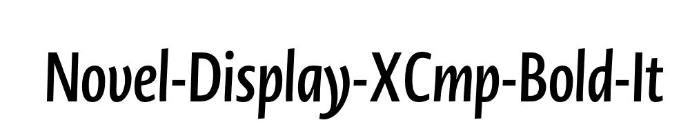 Novel-Display-XCmp-Bold-It