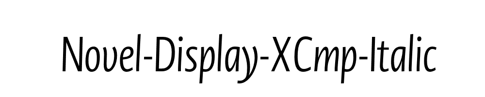 Novel-Display-XCmp-Italic