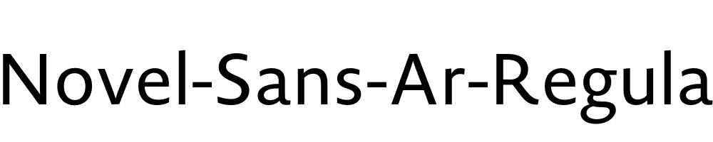 Novel-Sans-Ar-Regular