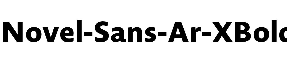 Novel-Sans-Ar-XBold