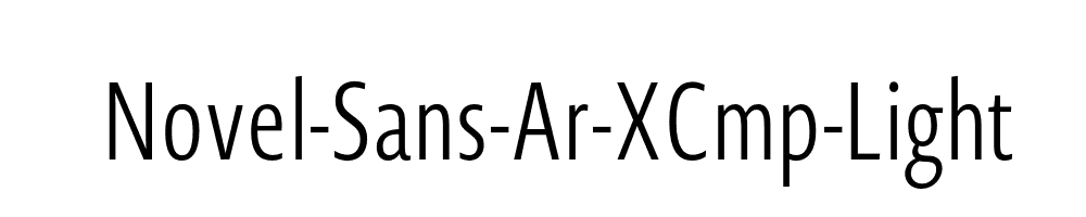 Novel-Sans-Ar-XCmp-Light