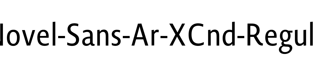 Novel-Sans-Ar-XCnd-Regular