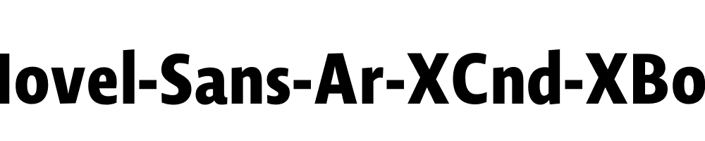 Novel-Sans-Ar-XCnd-XBold