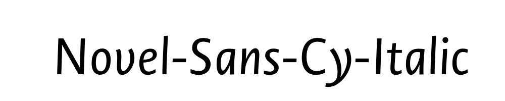 Novel-Sans-Cy-Italic