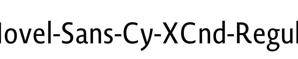 Novel-Sans-Cy-XCnd-Regular