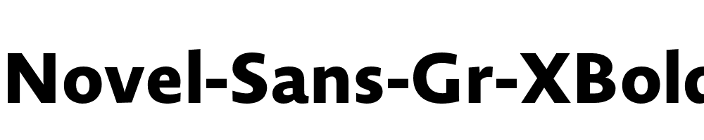 Novel-Sans-Gr-XBold