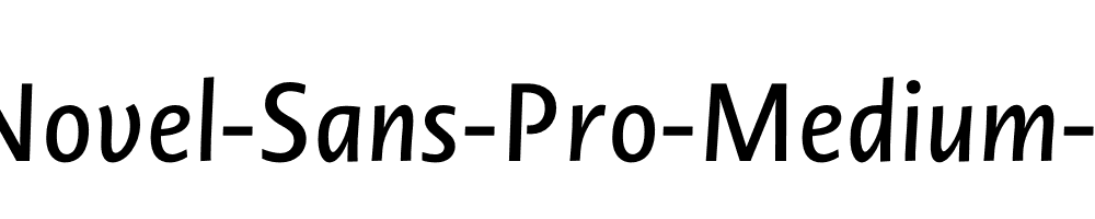 Novel-Sans-Pro-Medium-It