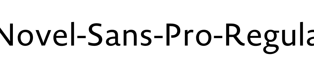 Novel-Sans-Pro-Regular