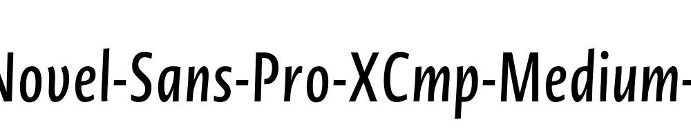 Novel-Sans-Pro-XCmp-Medium-It