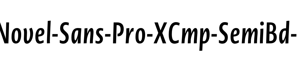 Novel-Sans-Pro-XCmp-SemiBd-It