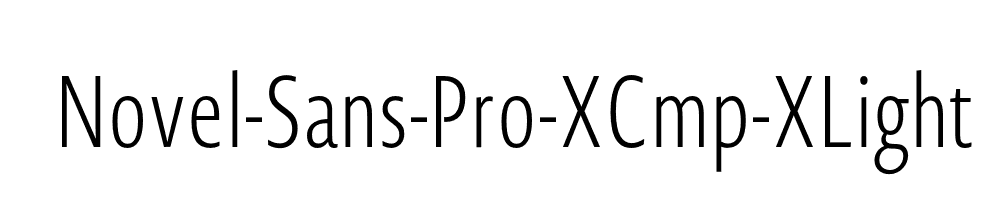 Novel-Sans-Pro-XCmp-XLight