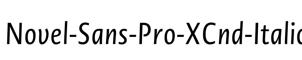 Novel-Sans-Pro-XCnd-Italic