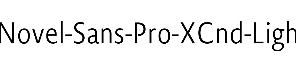 Novel-Sans-Pro-XCnd-Light