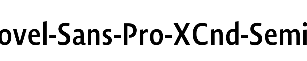 Novel-Sans-Pro-XCnd-SemiBd