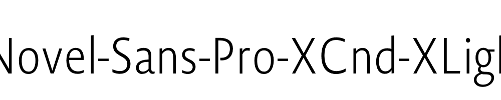 Novel-Sans-Pro-XCnd-XLight