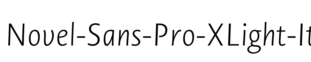Novel-Sans-Pro-XLight-It