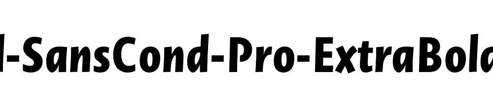 Novel-SansCond-Pro-ExtraBold-Italic