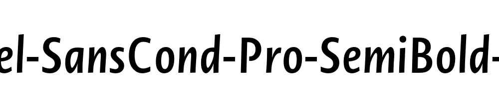 Novel-SansCond-Pro-SemiBold-Italic