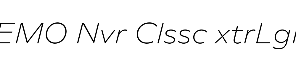 FSP DEMO Nvr Clssc xtrLght Italic