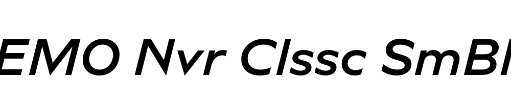 FSP DEMO Nvr Clssc SmBld Italic