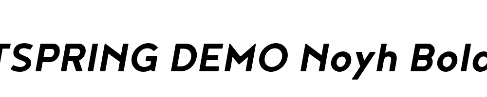  DEMO Noyh Bold Italic