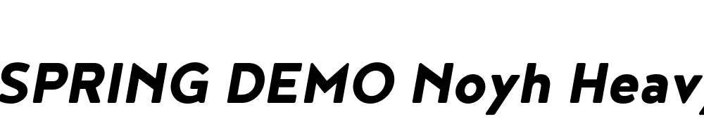  DEMO Noyh Heavy Italic